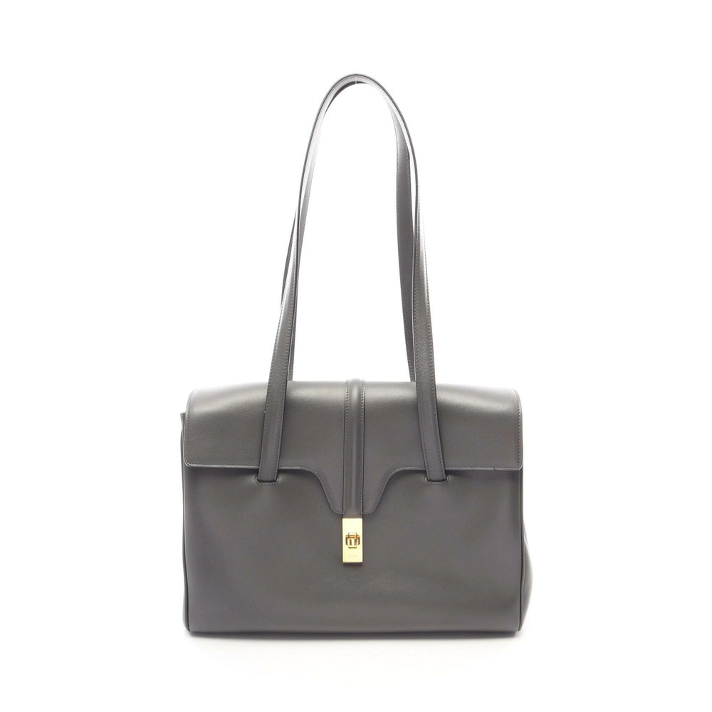 Celine Soft Seize Bag Leather Shoulder Bag Gray